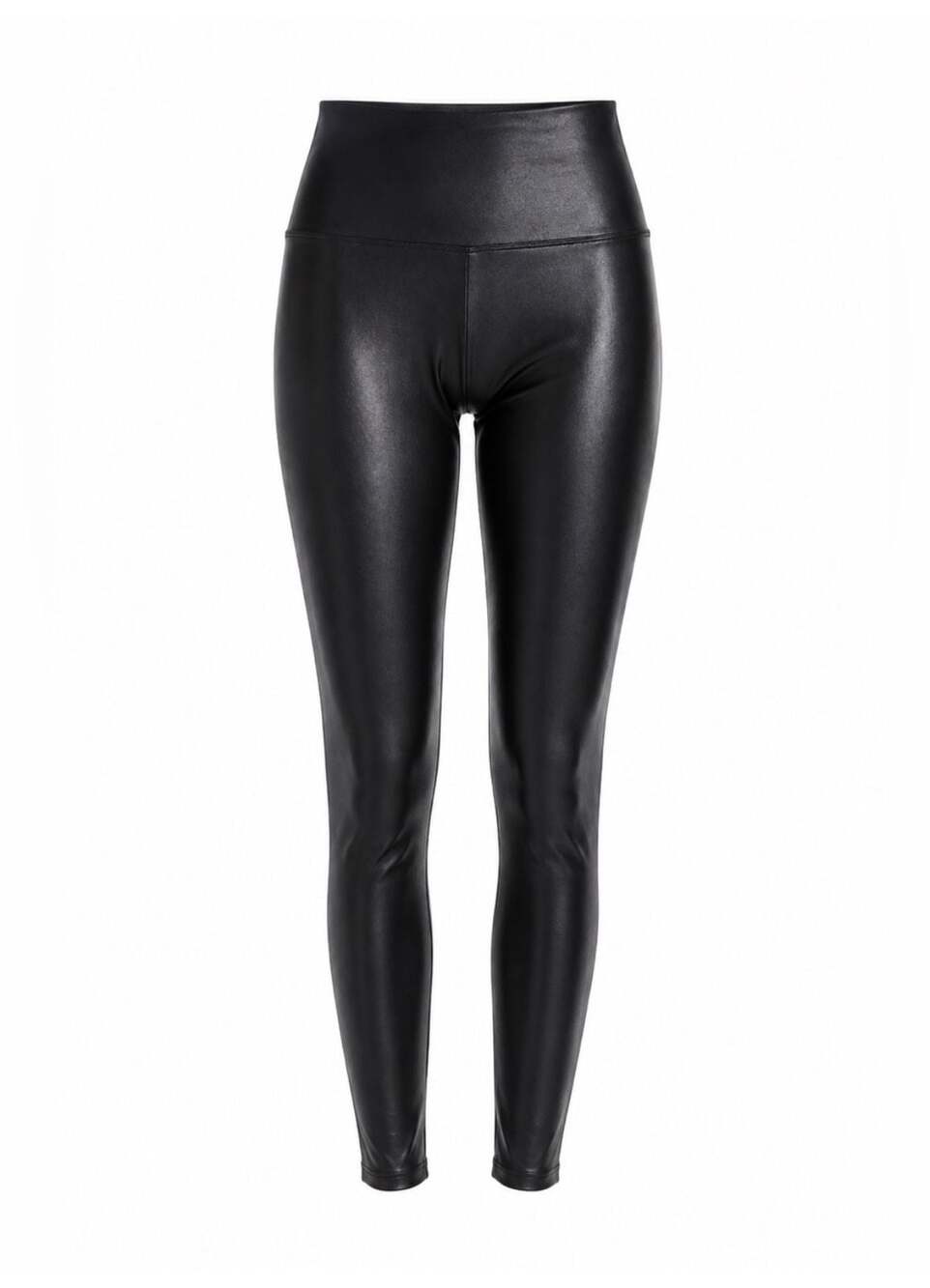 Spanx Faux Leather Leggings High-Rise Black Size Small Petite